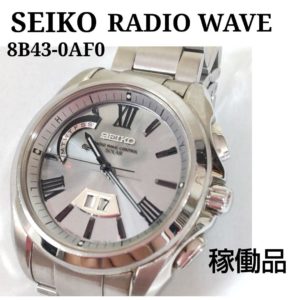 SEIKO　RADIO　WAVE　8B43　0AF0　腕時計　稼働品